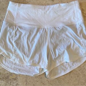 Lululemon Athletica White Athletic Shorts